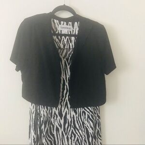 Danny & Nicole 2 pieces zebra dress size 12